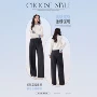 显瘦高腰秋冬宽松直筒裤