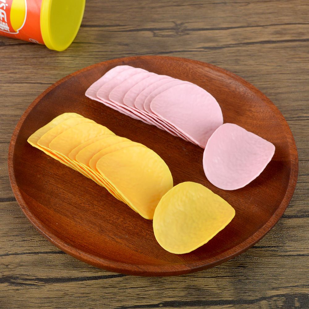Fun and realistic potato chip model ornament, realistic food toy, bulk potato chips, puffed snack, prank entertainment prop