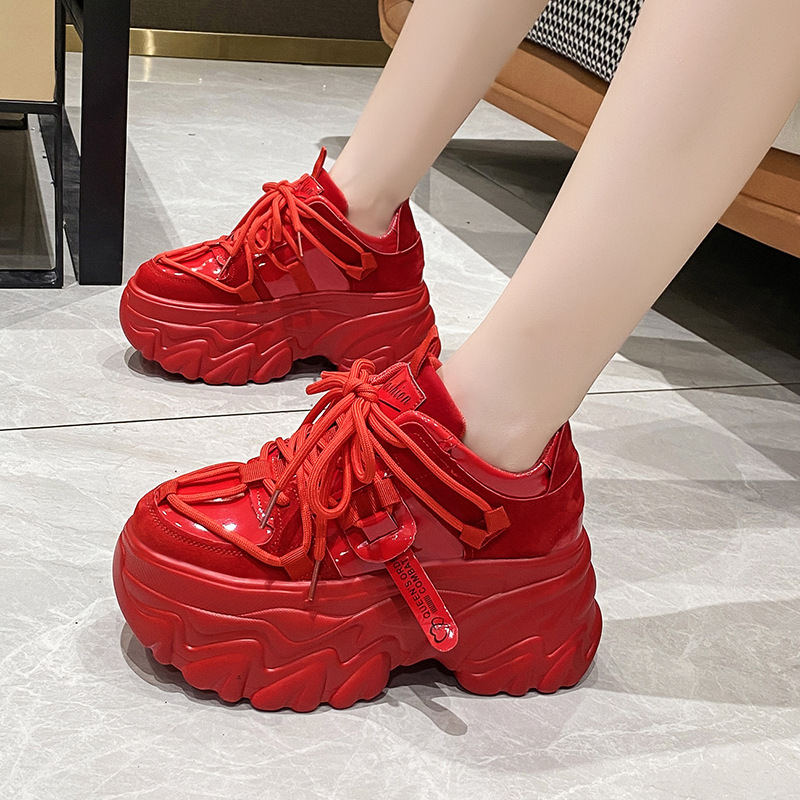 Thick-soled Torre Shoes Women's 2022 Spring and Autumn New Arrival Running Shoes Korean Style Trendy Sports Style Casual Shoes Fashion Women's Shoes