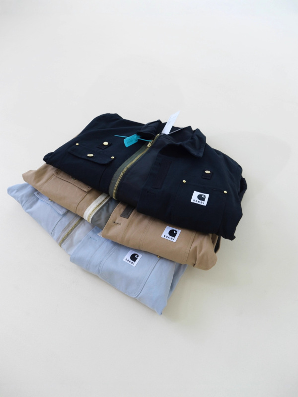 高品质卡哈联名Sacai x Carhar解构休闲假两件工装夹克外套男女款|undefined