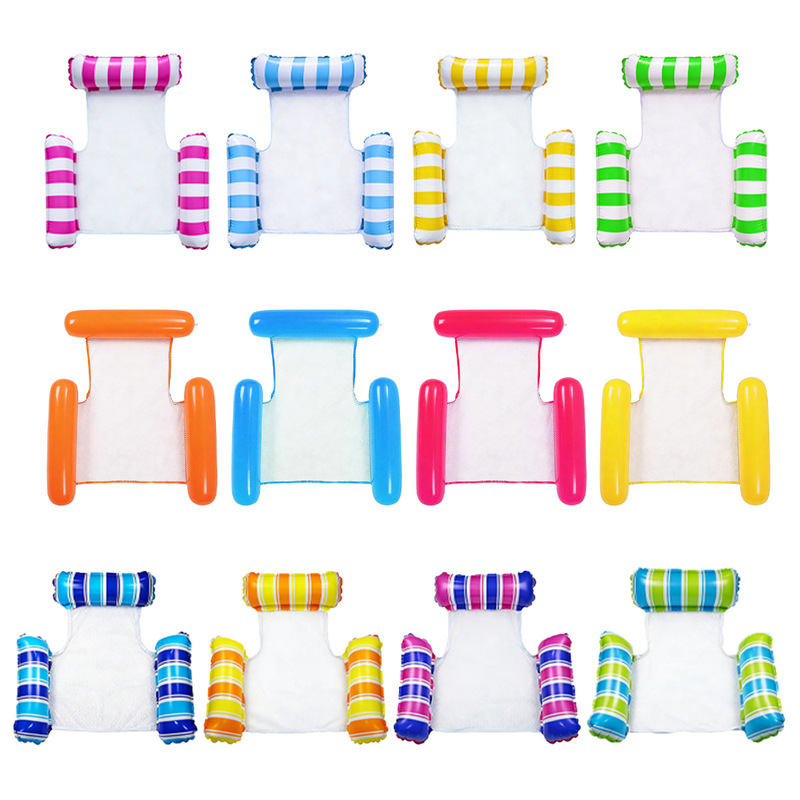 New Inflatable Three-Tube Floating Mat, Floating Hammock, Adult and Children's Sofa Float Bed, Water Toy Lounge Chair
