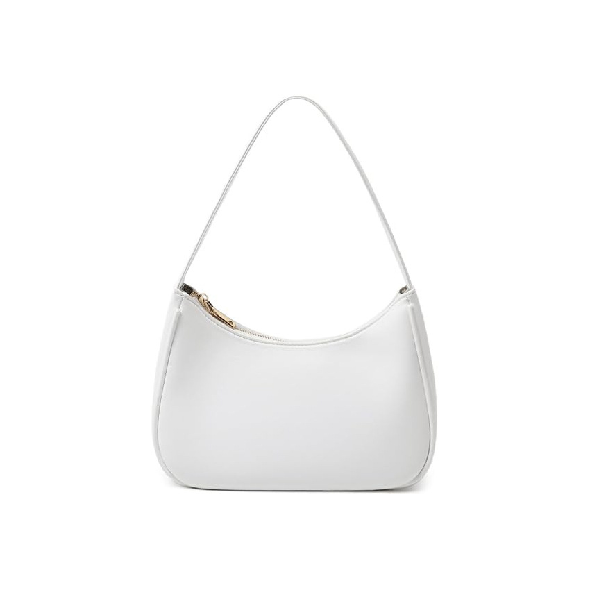 Women's Gender Women's Pu Leather Solid Color Basic Classic Style Dumpling Shape Zipper Underarm Bag