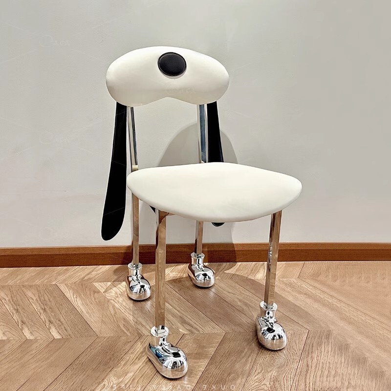 Vintage Dog Backrest Chair Dining Chair Makeup Home Bedroom Bauhaus Designer Dining Table Cartoon Chair Casagd