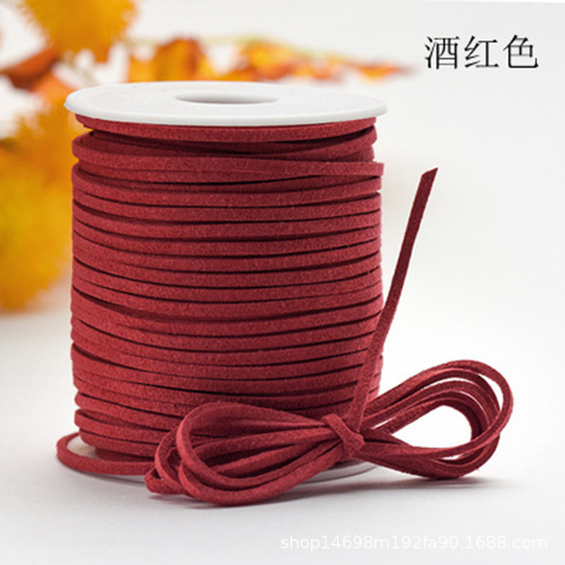 Cuerda de gamuza-rojo vino talla 50