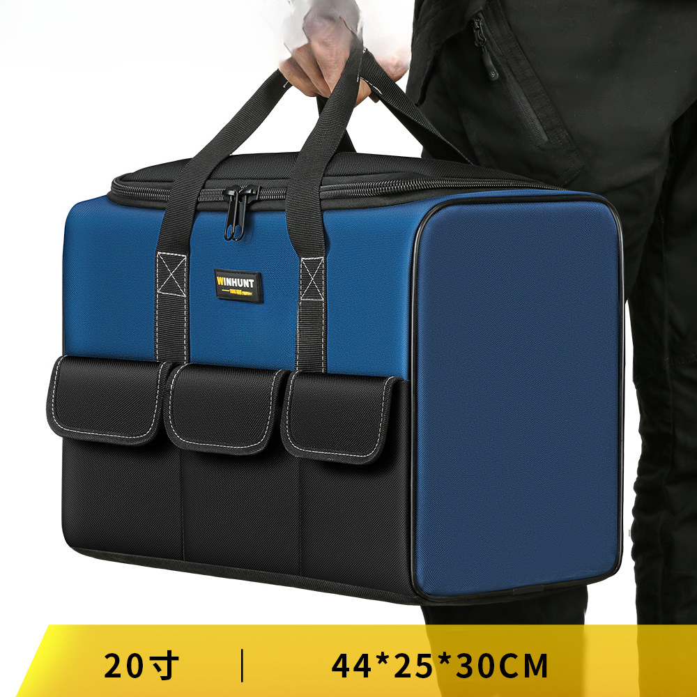 Kit de herramientas fuerte y duradero Kit de herramientas de lona gruesa caja de herramientas resistente al desgaste caja de herramientas de hardware caja de almacenamiento