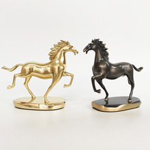 马到成功办公室铜马摆件轻奢客厅桌面玄关高档装饰品搬家乔迁礼品