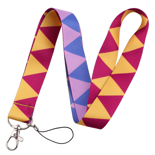 JOJO adventure mobile phone lanyard card holder tag hanging neck key chain campus bus hard shell card holder