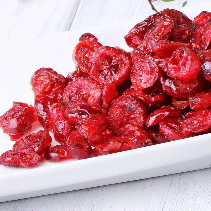 Baicao Brand Dried Cranberries 100g Box 70 Bags Ruby Flesh Dried Fruit Sweet and Sour Cranberry