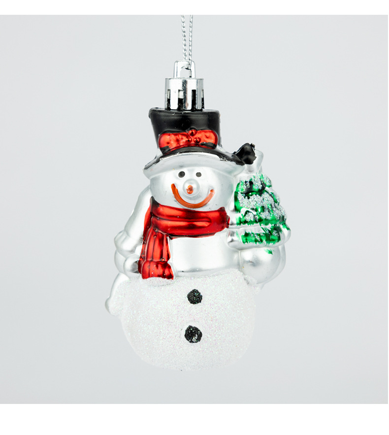 Christmas Tree Decoration New Christmas Nordic Painted Hanging Resin Pendant Snowman Hanging Creative_voghion.com
