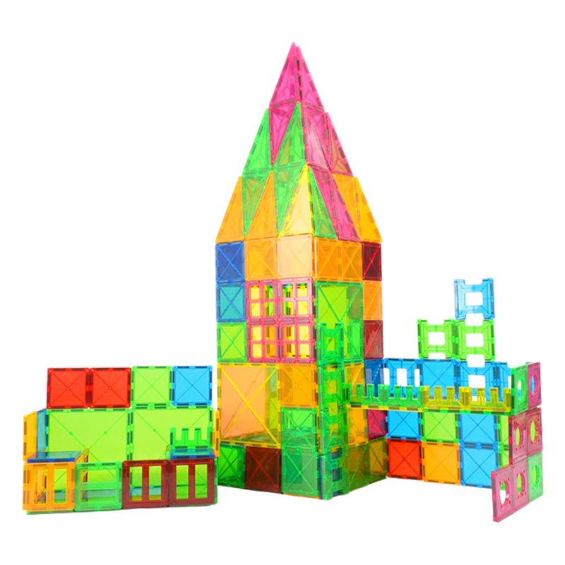 Piezas magnéticas coloridas para ventanas, piezas suplementarias, juguetes educativos tipo rompecabezas, bloques de construcción magnéticos sueltos, juguetes magnéticos para niños.