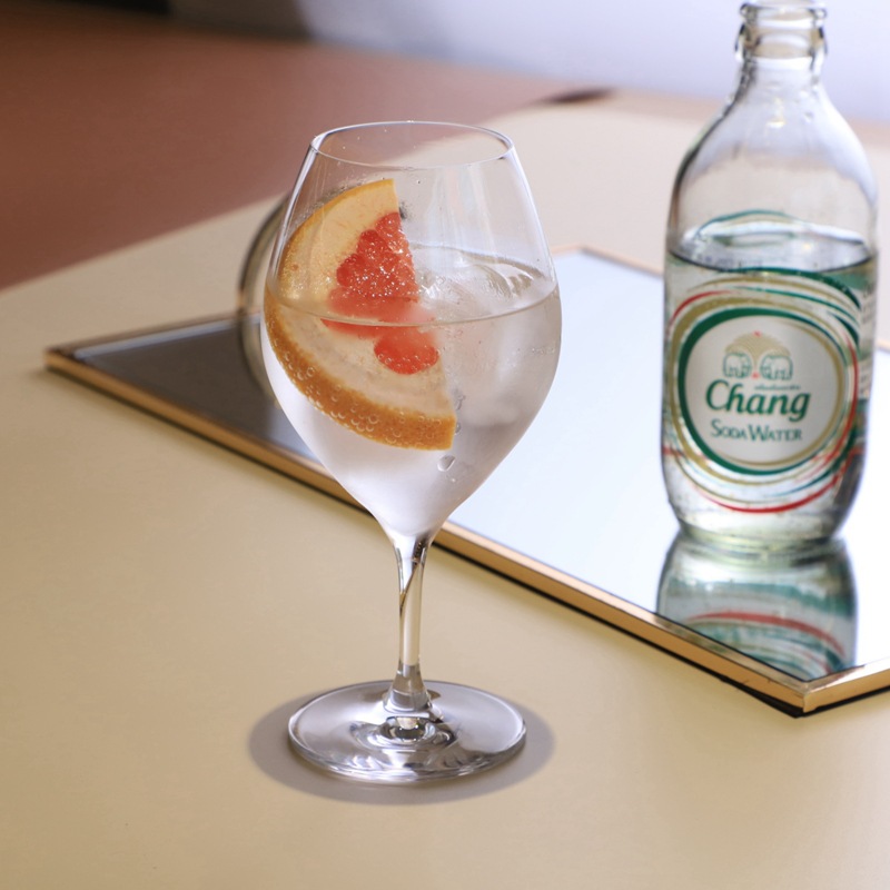 Nuevo estilo japonés Kimura tazas de vino de pies cortos, tazas de cóctel de cristal importadas, tazas de vino de alta calidad