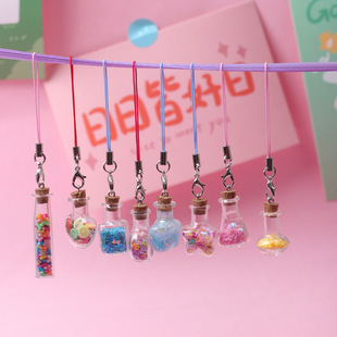 Wishing bottle children's quicksand diy material bag mini drift bottle luminous quicksand bottle handmade homemade for primary school students