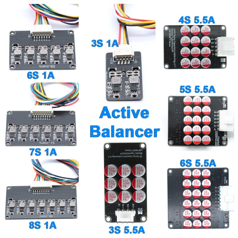 1A 5A lithium battery active balancer 2S 24S battery active equalizer