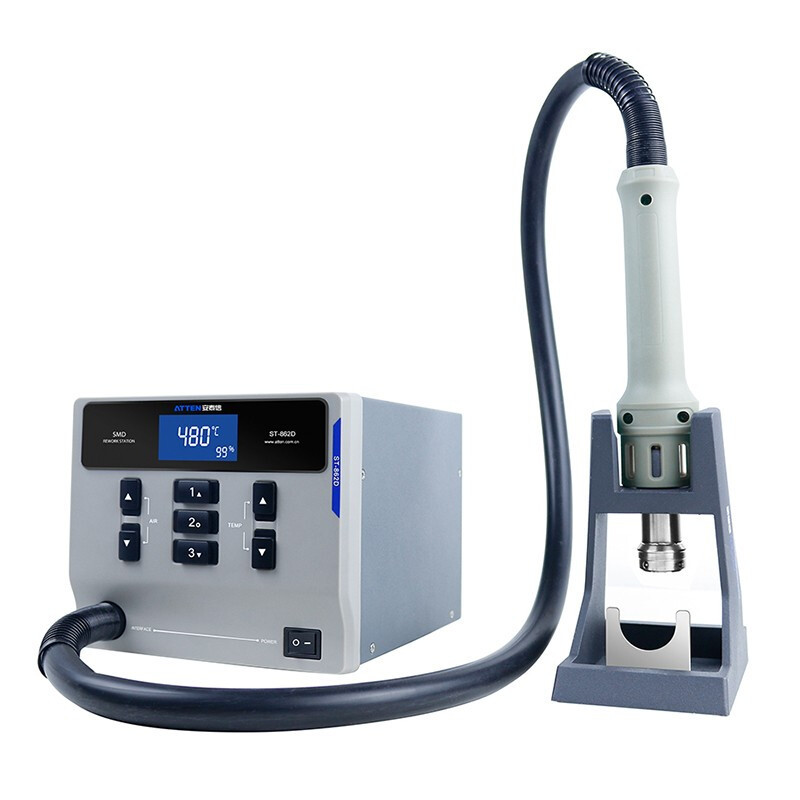 安泰信ST-862D热风枪焊台工业数显休眠恒温可调温手机维修拆焊台