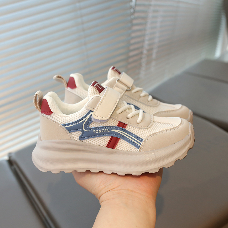 Trend non-slip running sneakers for boys with velcro