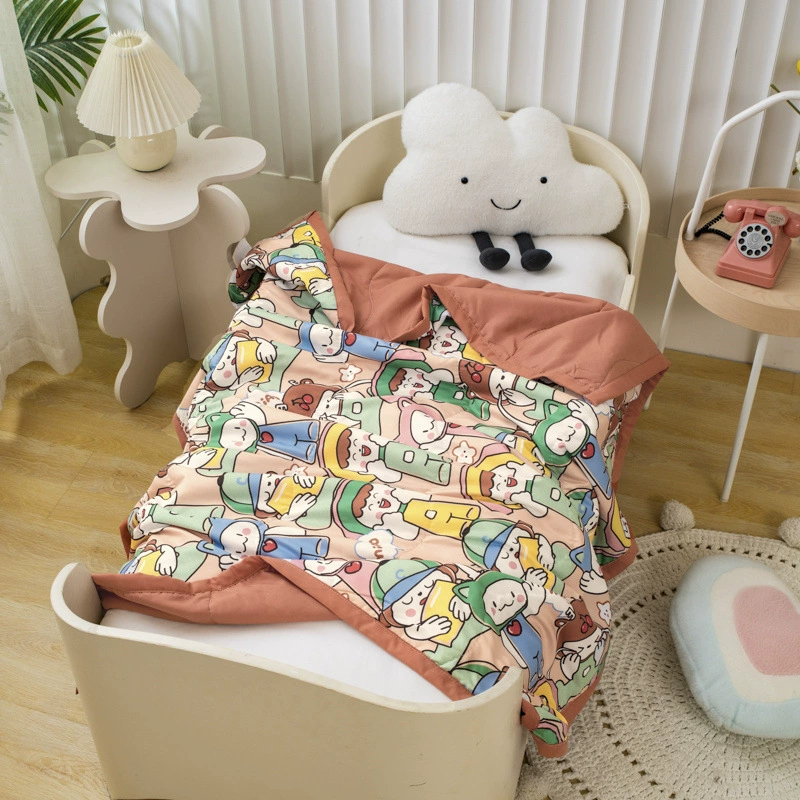 Популярное трансграничное одеяло для детского сада с кондиционером, летнее тонкое детское летнее одеяло, хлопковое одеяло Carlo, студенческое одеяло с кондиционером, оптовая продажа