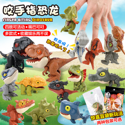 Sly Crocodile Hand-Biting Prank Relief Game for Kids with Sound and Light Shark and Dinosaur Finger Biting Toys, Street Stall Toys Supply