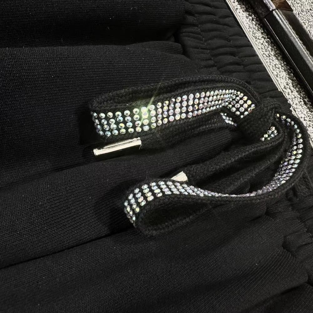 Sieviešu apģērbs Īpaši liela izmēra resns mm augstu vidukli deviņu punktu harēma bikses Vasaras jaunas vīriešu un sieviešu pēdas saistošas, izturīgas gludinātas dimanta bikses_voghion.com