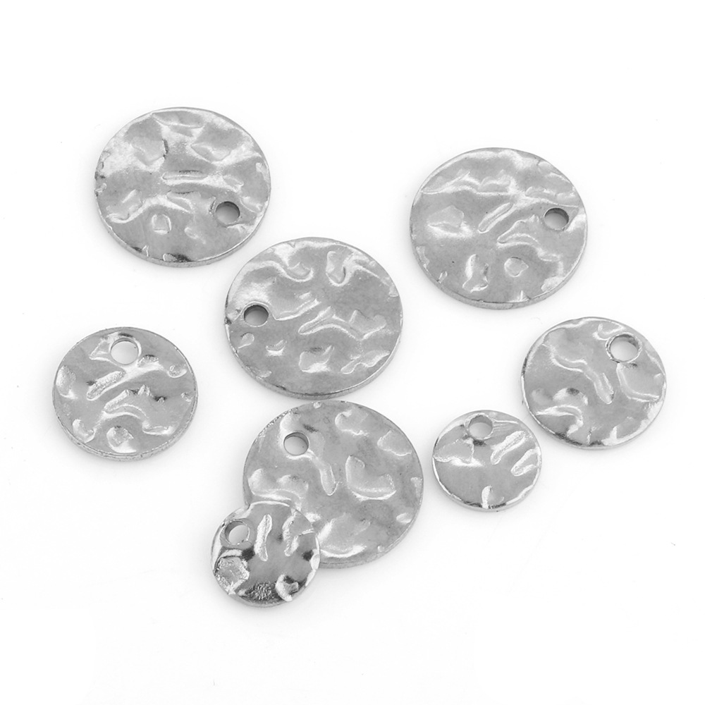 Jewelry Accessories Classification 50 PCS/Package Diameter 10mm Diameter 6 Mm Diameter 8mm 304 Stainless Steel Irregular Pendant Jewelry Accessories