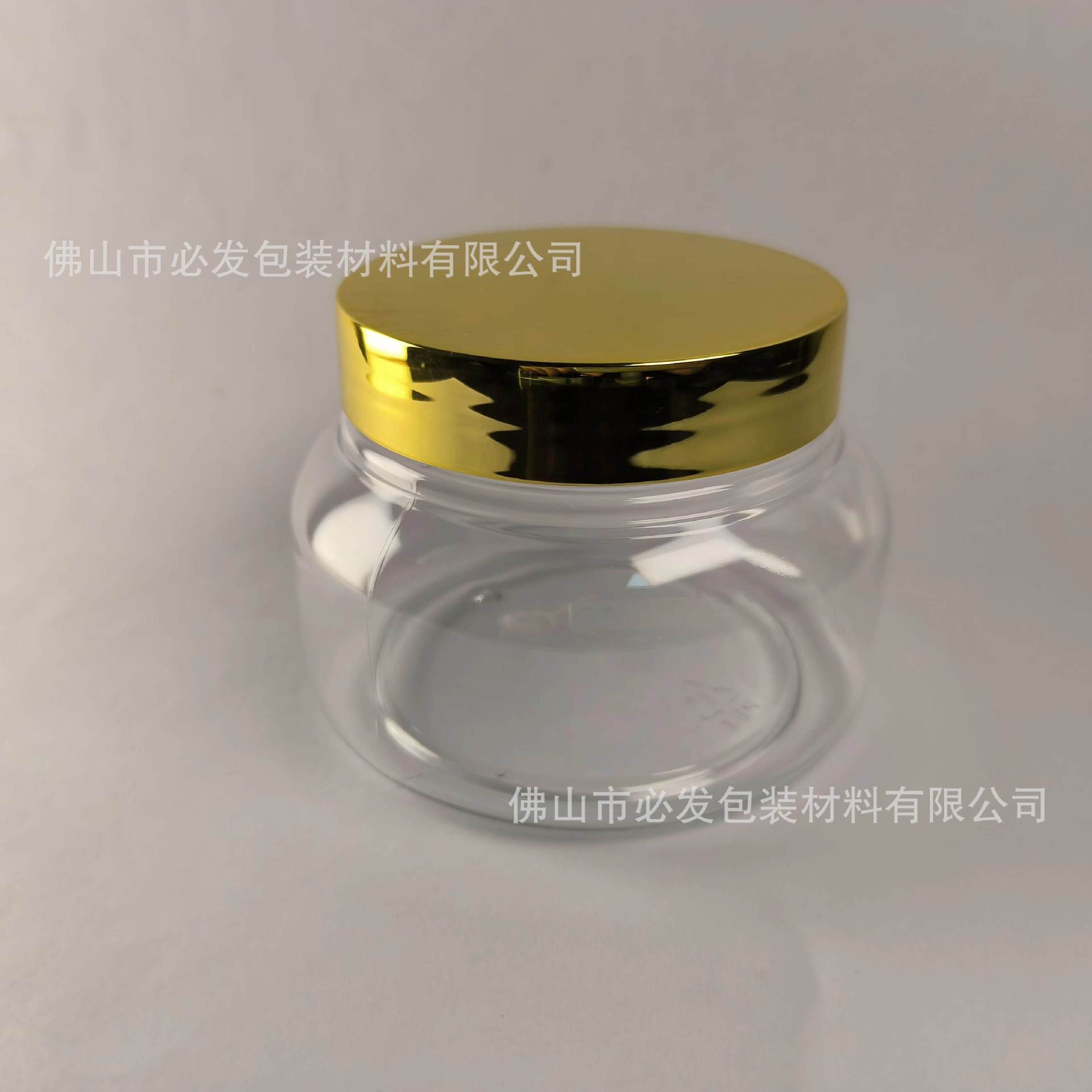 250g; Botella transparente de 250g + tapa chapada en oro; mascota