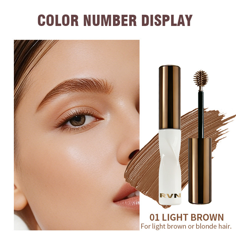 Cruce fronterizo RVN cejas de color natural suave fácil de colorear cejas de color cejas salvajes estereoscópicas maquillaje sin manchas image 6