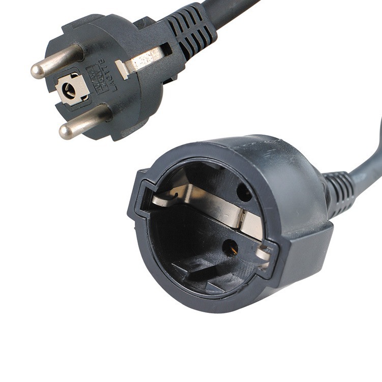 欧标防水电源线公母插头，延长线，橡胶线，品字尾C19,C20,公母插