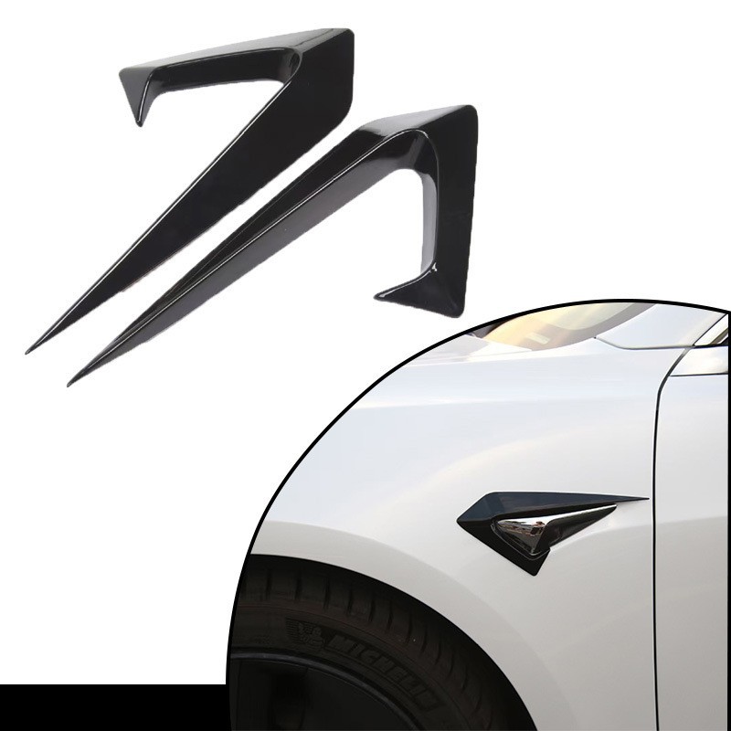 Suitable for Tesla ModelY front lip side skirt rear lip tail shutter leaf plate air knife front bar air knife