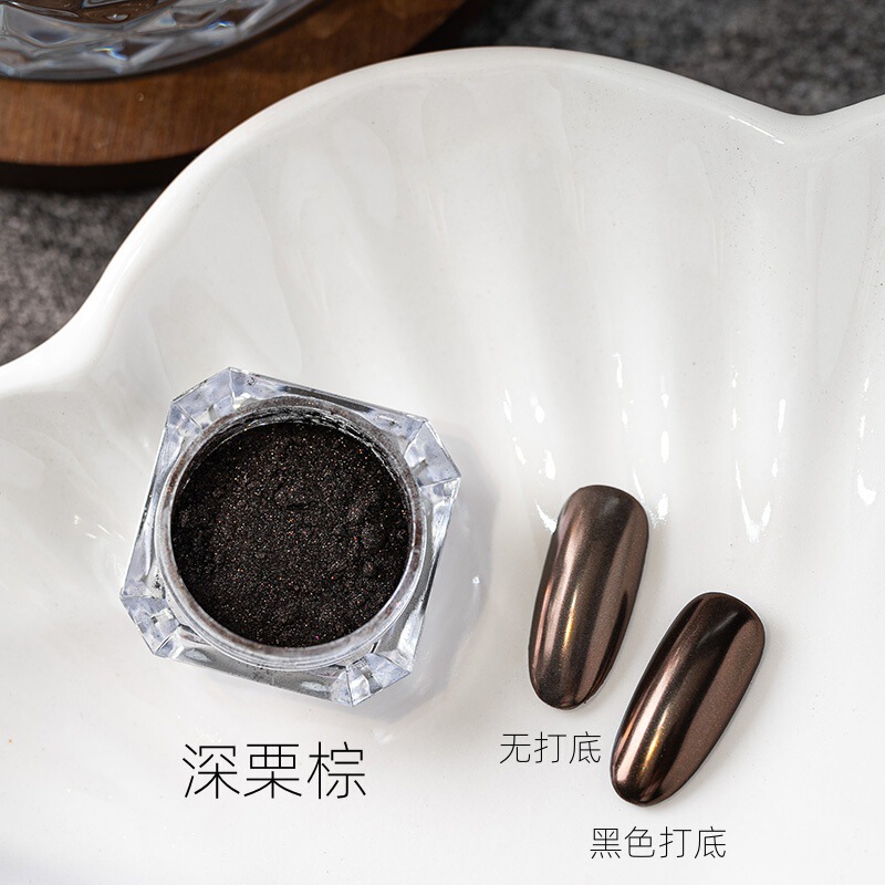 跨境魔镜粉复古金银色闪粉重金属镜面墨镜粉极光粉爆闪美甲饰品|undefined