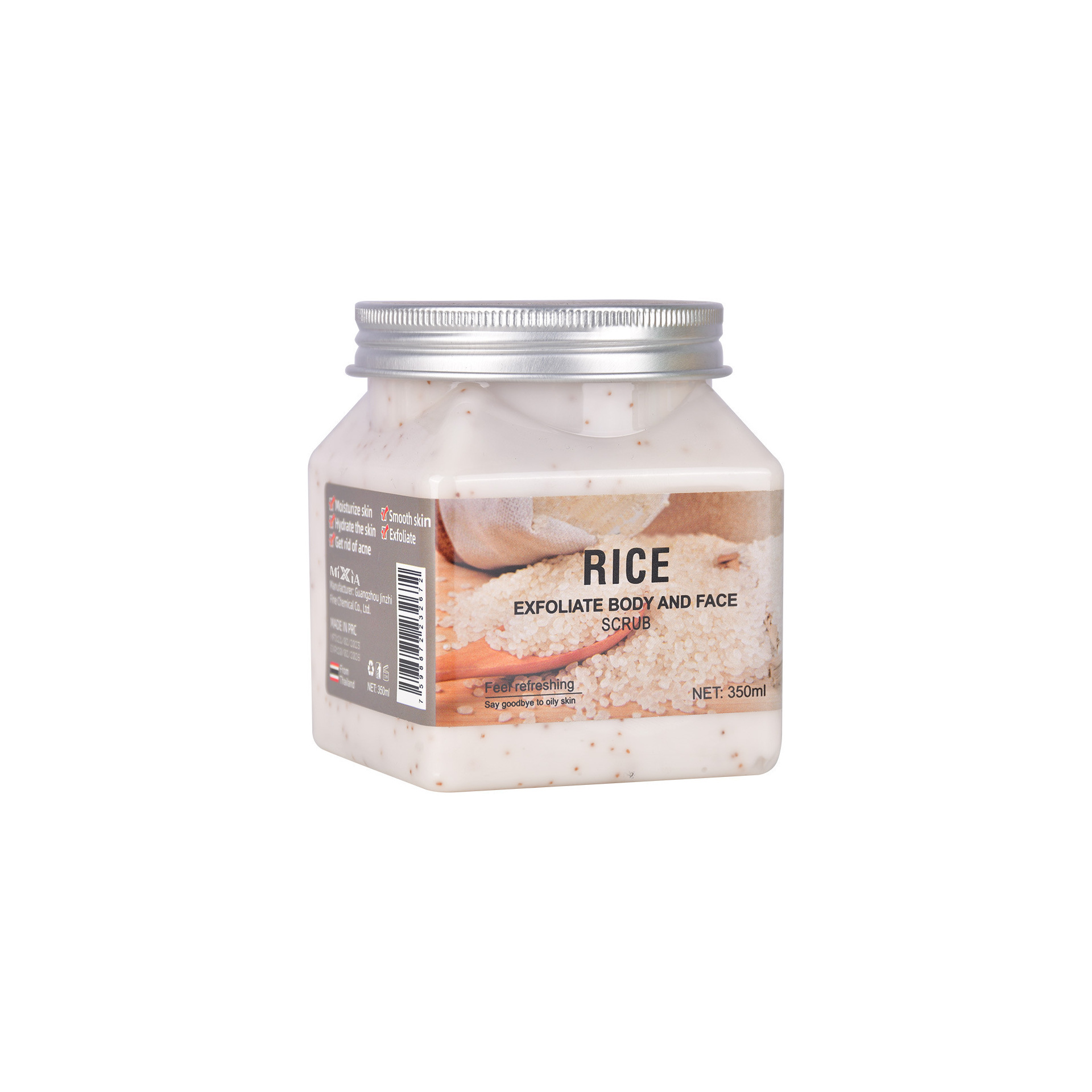 Exfoliante corporal transfronterizo para todo el cuerpo, exfoliante para piel de gallina, blanqueador, para baño, piel del cuerpo, exfoliante facial de sal marina, hidratante