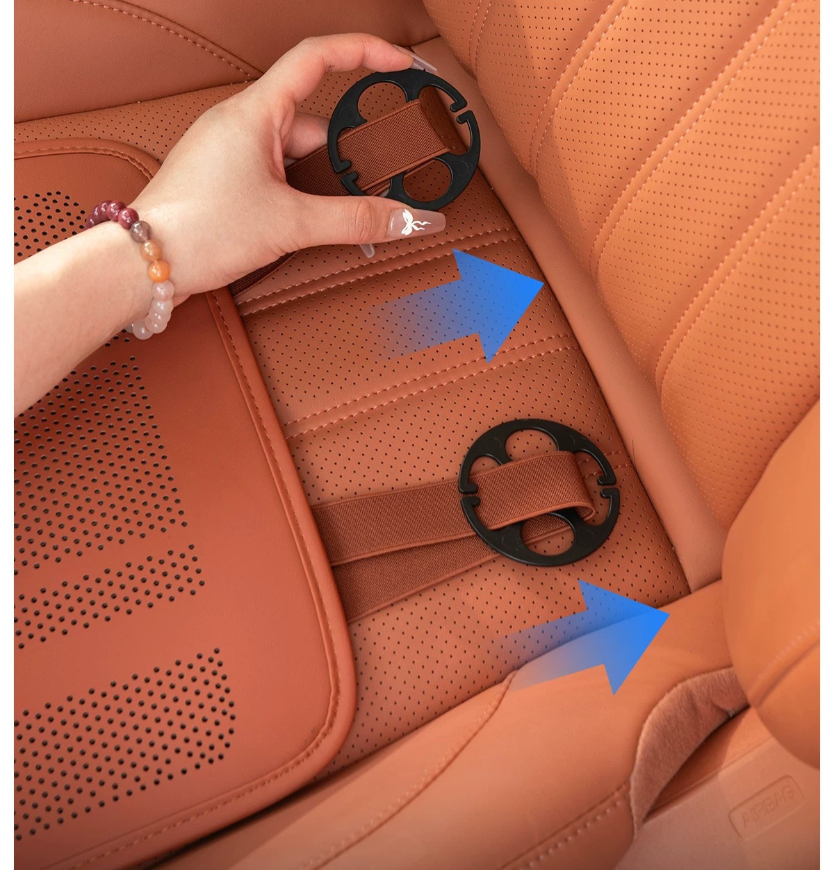 Car Seat Cushion with Extended Leg Support, Integrated Sponge Leg Rest for Driver and Passenger Seats, Universal for All Seasons, Comfortable Leg Cushion