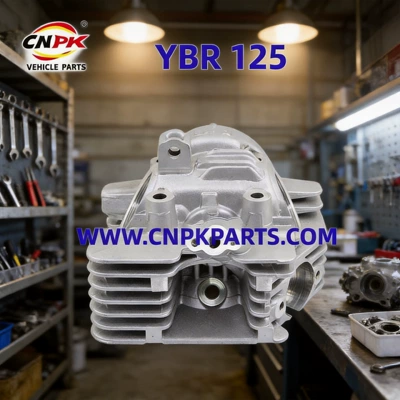 Yamaha YBR125 cylinder head, a replacement part for four-stroke motorcycle engines, repair parts, for export