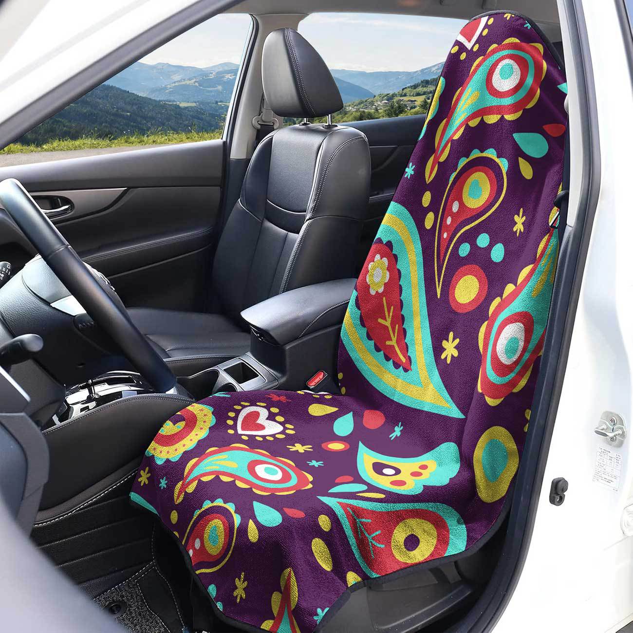 Car seat towel cover, front seat protector, suitable for gym and exercise, universal for all seasons, car use 169