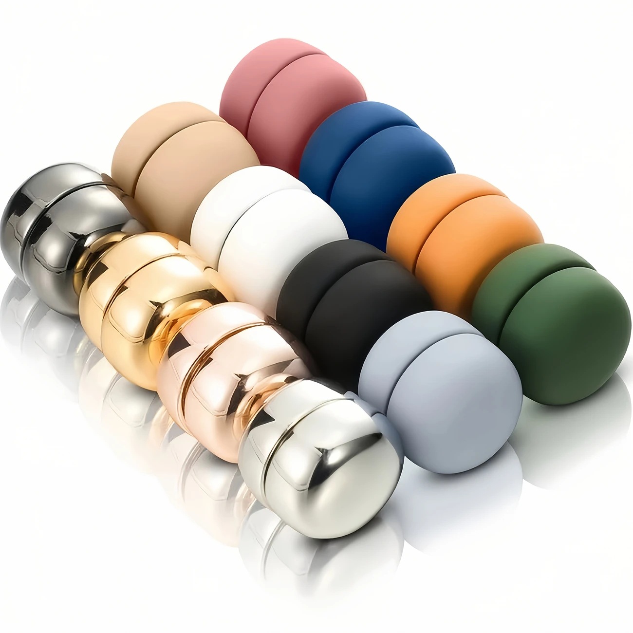 亚马逊合金高级马卡龙强磁固定扣中东女士头巾围巾丝巾扣多色可选