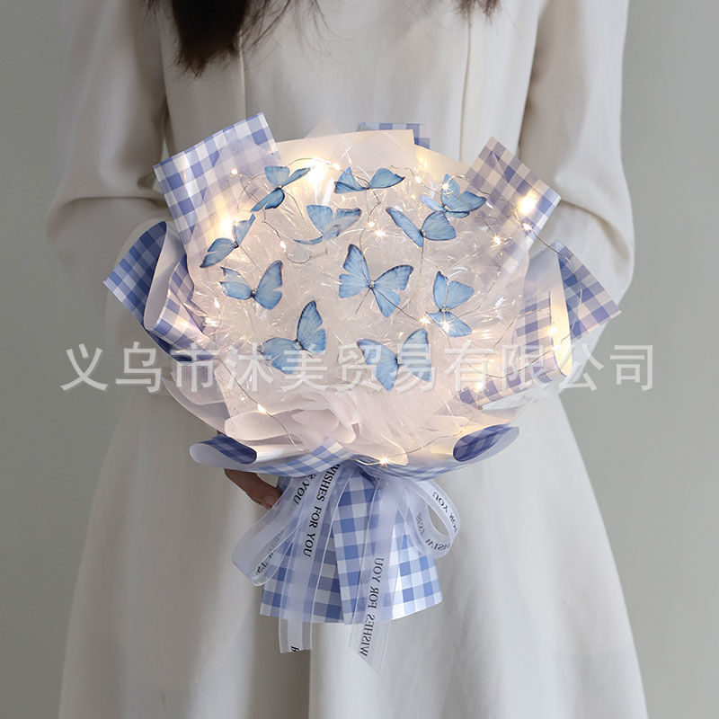 蝴蝶花束材料包