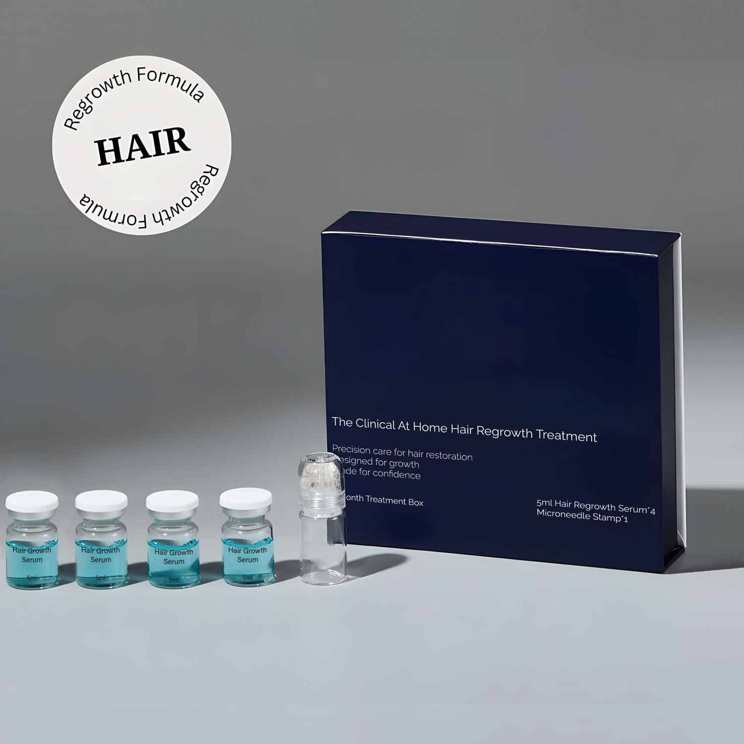 Cross-Border Hair Growth Micro-Needle Serum, Strengthens Hair Texture, Prevents Hair Loss, and Thickens Hair Micro-Needle Serum