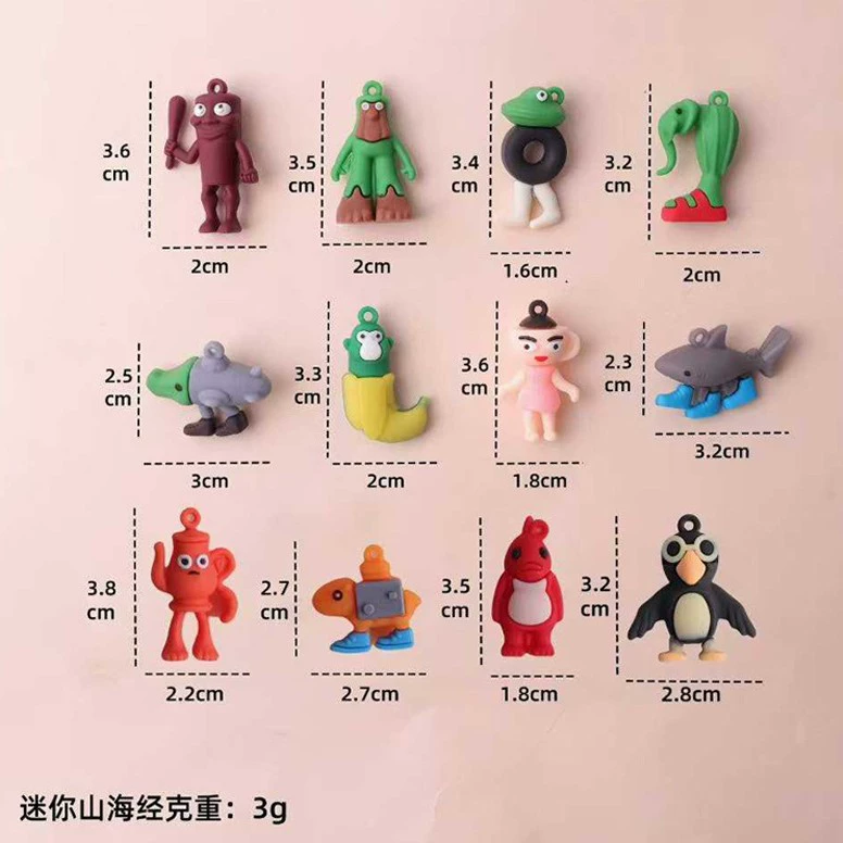 Keychain for students, toy, doll with accessories