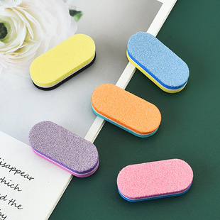 Factory mini nail file creative small sponge file Oval small square polished nail file nail sponge