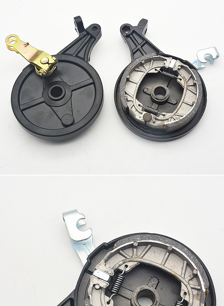 Electric Vehicle Rear Drum Brake Assembly, Electric Motorcycle Brake, 110 Black King Kong Electric Scooter Rear Brake, Rear Brake Pad