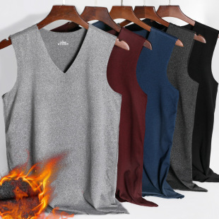 Men's seamless velvet vest custom processing customizable Dejia velvet vest warm and comfortable soft factory custom