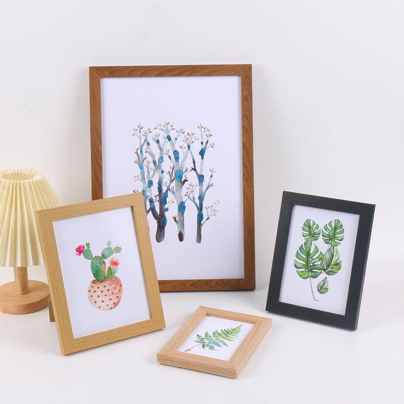 Wooden photo frame hanging wall a3A4 paper frame 4 open self-loading large size mounted sketch oil painting frame 12 inches Wooden photo frame hanging wall a3A4 paper frame 4 open self-loading large size mounted sketch oil painting frame 12 inches