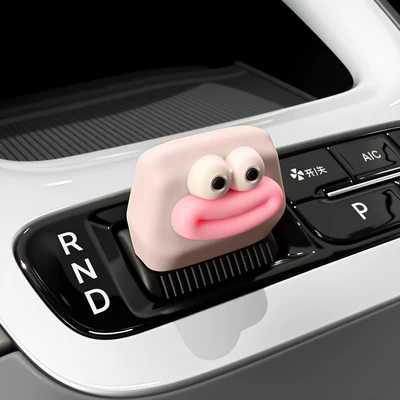 Center Console Gear Shift Sürətlər qutusu və əl tormozu başlıqları - star-wish-pink-peach-pink-sausage-mouth-handlebar-cover