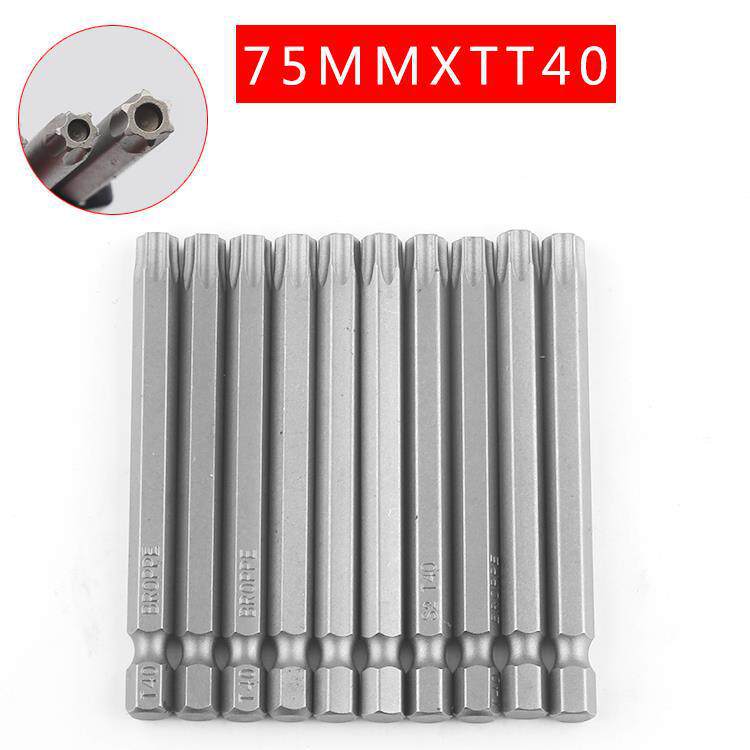 Plumflower 75mm fuerte magnetismo cabeza de aire magnético cabeza de destornillador eléctrico alargado perforación eléctrica cabeza de destornillador