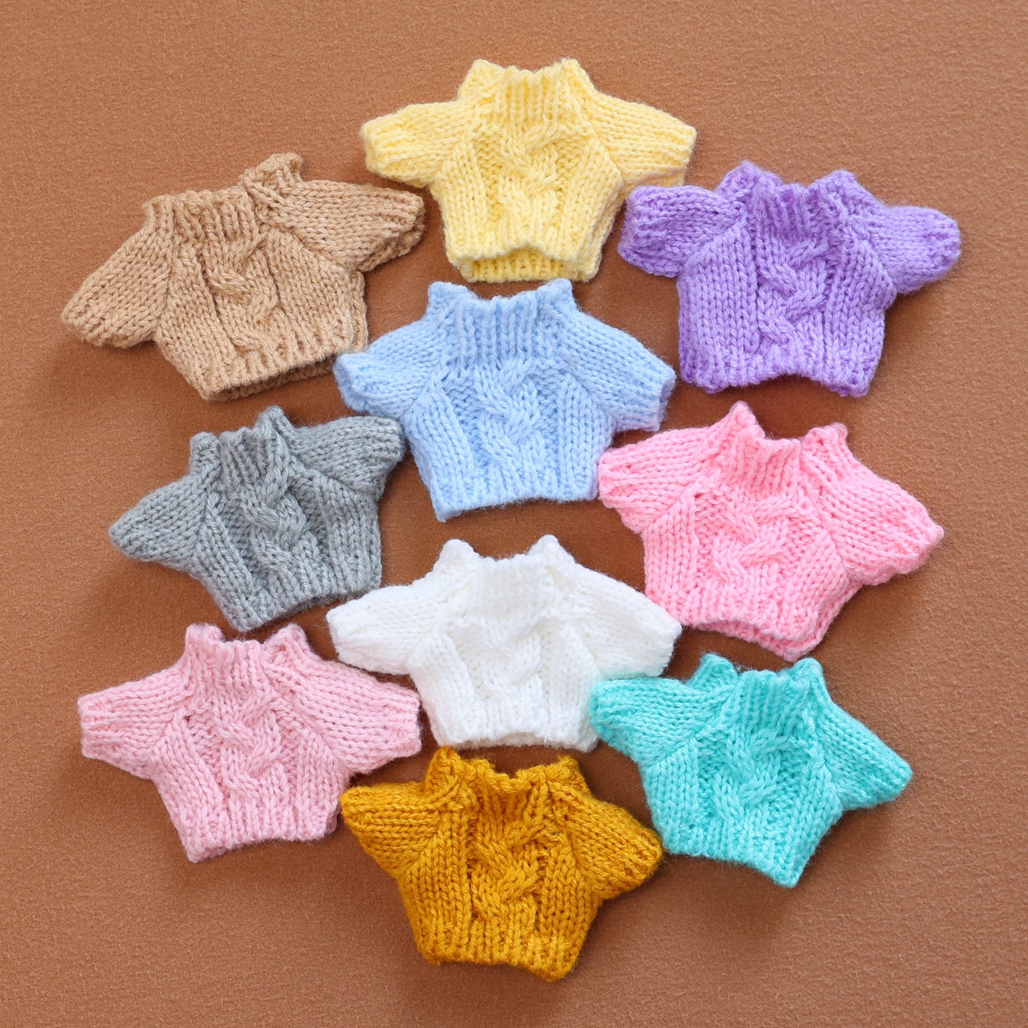 娃衣批发掌门狗衣服创意穿搭毛衣公仔玩偶配件10cm棉花娃娃小衣服