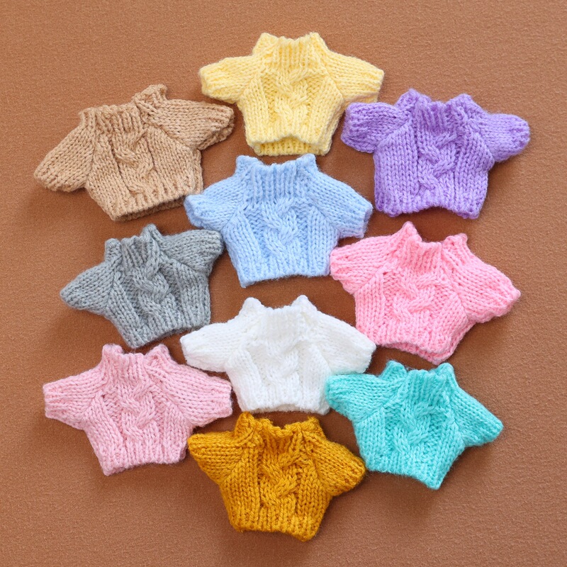 Wholesale Baby Clothes, Creative Outfits, Sweater Dolls, Doll Accessories, 10cm Cotton Doll Clothes Wholesale Baby Clothes, Creative Outfits, Sweater Dolls, Doll Accessories, 10cm Cotton Doll Clothes