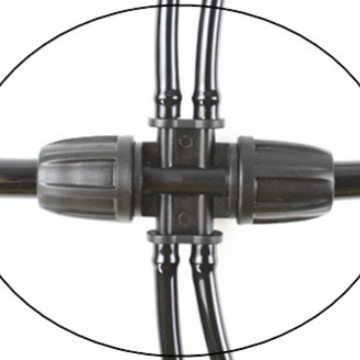 8 / 12 g / 4 / 7 capillario de bloqueo de diámetro reducido con tapa de diámetro reducido de conector de jardinería de seis vías 912 accesorios capilares