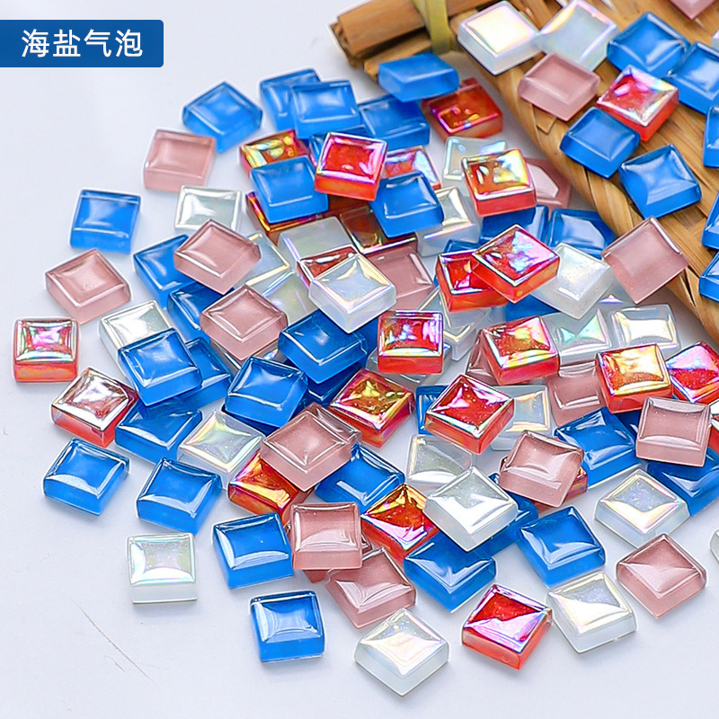 混合モザイク diy 手作りフリーストーンクリエイティブ生産材料カラークリスタルガラスルース粒子装飾自己粘着|undefined