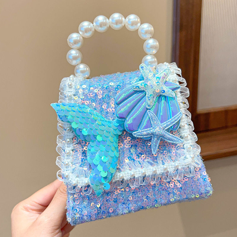 1 de junio regalo de la princesa de Estonia bolsos de hombro bolsos de niños lindos bolsos de hombro de moda bolsos de perlas para niñas