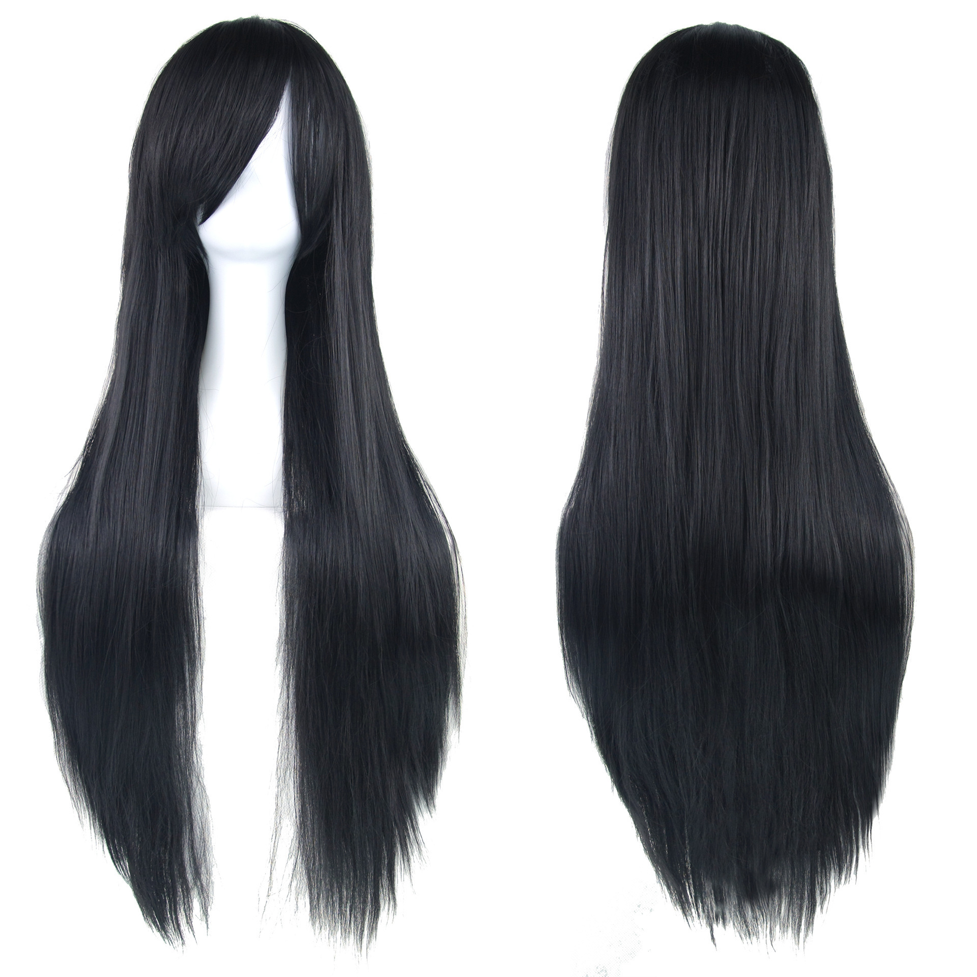 European and American Style Wig 80cm Colorful Long Straight Hair Anime Cos Wig High-Temperature Fiber Chemical Fiber Hair Head Cover - photo 28