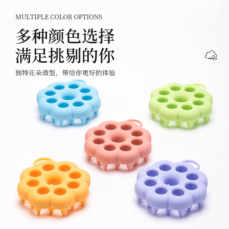 Cepillo de baño de silicona, cepillo de ducha de gel de silicona, cepillo de ducha de espalda, cepillo de limpieza de baño, cepillo de lavado de cabello de doble cara, masaje antiprurito