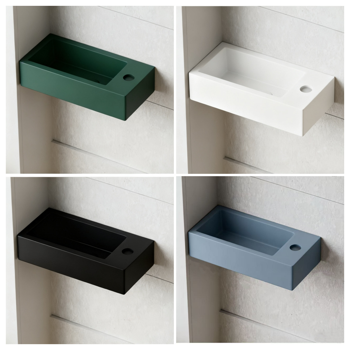 Tipo de pared colgante de pared pequeño tamaño transfronterizo pequeño balcón pequeño lavabo lavabo esquina pequeña ultra estrecha